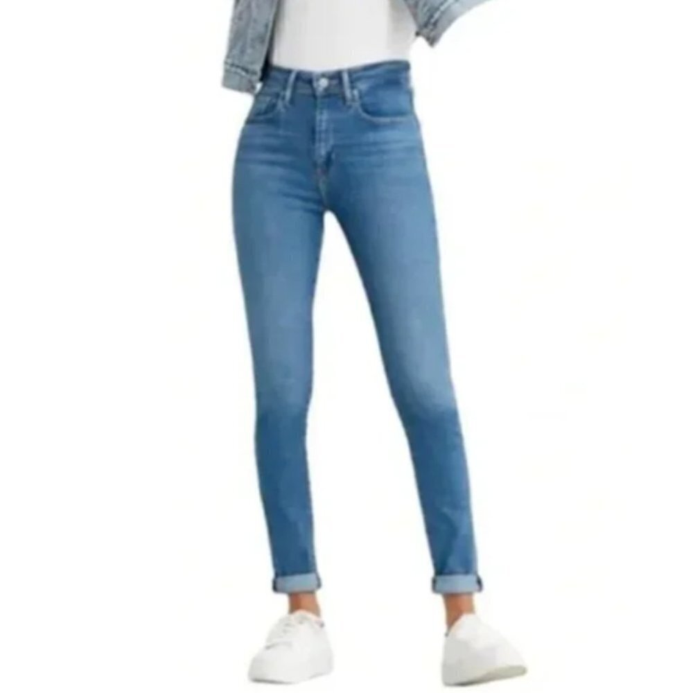 Levi's 721 High Rise Skinny Medium Wash Premium Denim Jeans Size 30